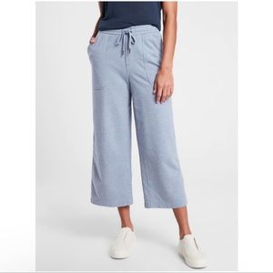 Athleta Farallon Heather Wide Crop Pants Blue Size 4